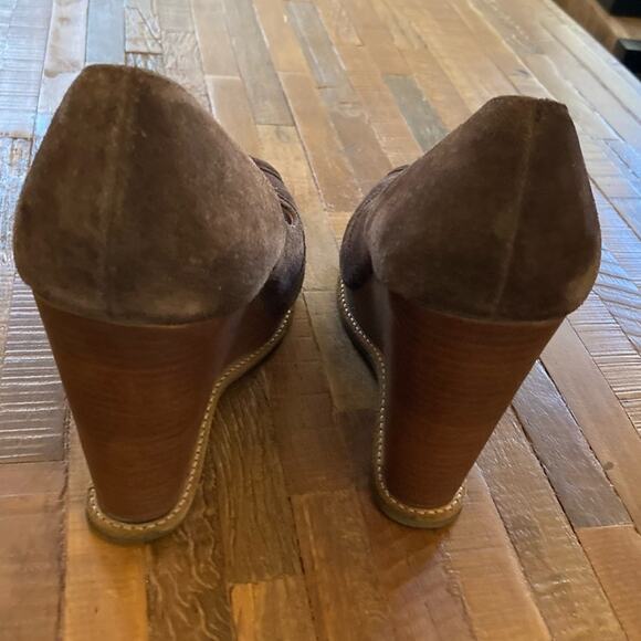 Michael Kors Brown Suede Wedge, early-mid 2000s 6.5 - Picture 5 of 8